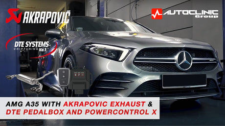 AMG A35 equipped with Akrapovic, DTE Systems and BC Forged Wheels!