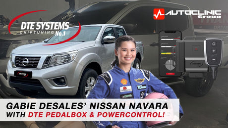 Gabie Desales and her Nissan Navara with DTE PedalBox and PowerControl!