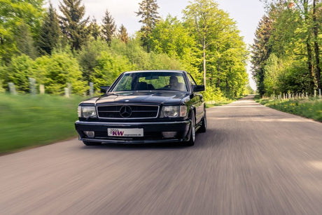 A match made in heaven: KW V3 Classic coilovers and the Mercedes-Benz SEC